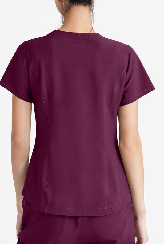 Top/Filipina Quirúrgica Grey´s Anatomy by Barco cuello V y dos bolsas para mujer GSS180