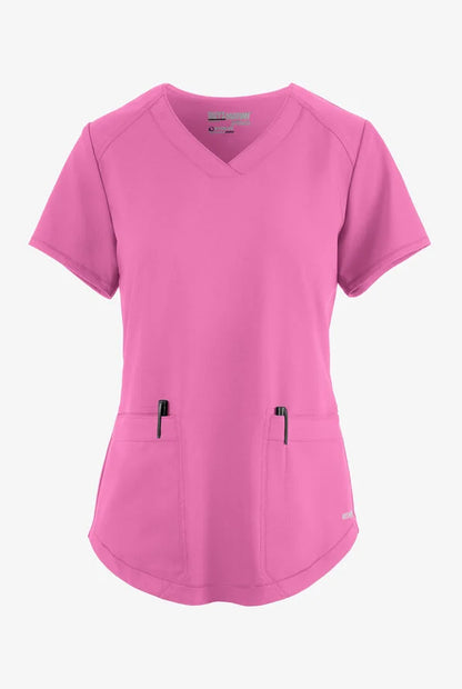 Top/Filipina Quirúrgica Grey´s Anatomy by Barco cuello V y dos bolsas para mujer GSS180